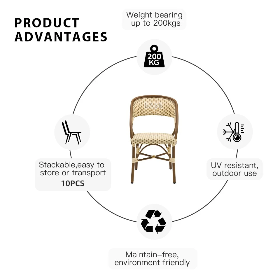 Rattan Dining Chairs Restaurant Chairs high quality